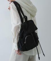 撥水マルチポケットナイロンリュック