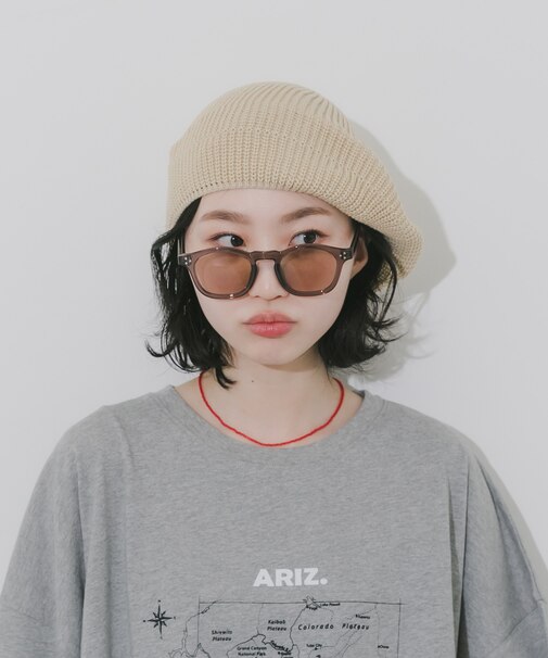 クリアフレームカラーサングラス