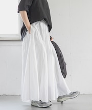 FORK&SPOON　ナイロンギャザースカート