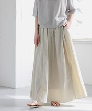 FORK&SPOON　ナイロンギャザースカート