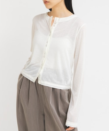 レイヤードライクカーディガン