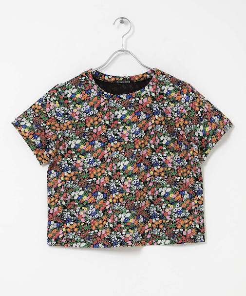 mizuiro-ind FLOWER PRINT T-SHIRTS