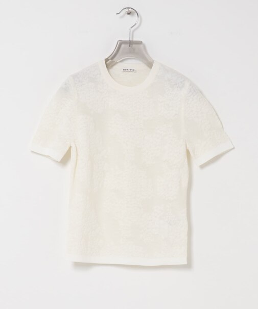 RECTO　LACE JACQUARD KNIT TOP