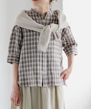 FORK&SPOON　フレンチリネンショートスリーブシャツ