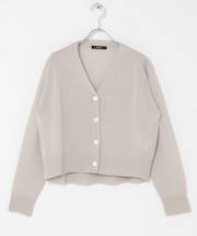 リネン混セミシアーカーディガン