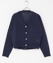 リネン混セミシアーカーディガン