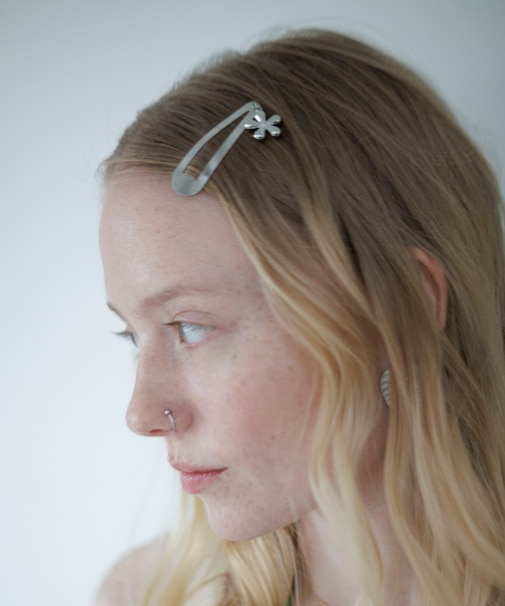 ステンレスフラワーチャームセットヘアピン