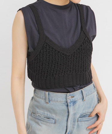 ハニカムニットブラビスチェ