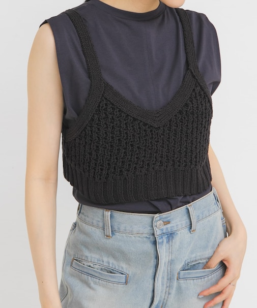 ハニカムニットブラビスチェ