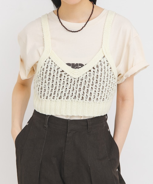 ハニカムニットブラビスチェ