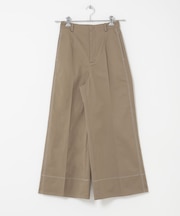 コットンツイルワイドパンツ