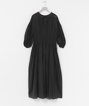 コットンボイルシャーリングワンピース