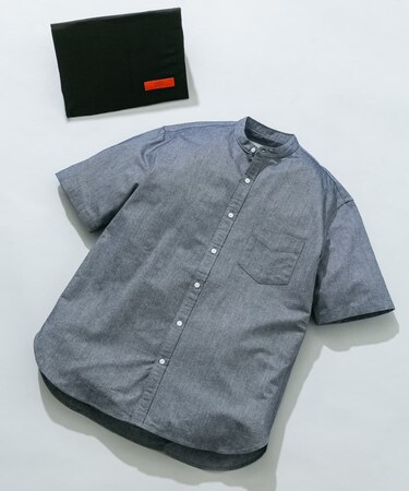 『WEB限定』『抗菌/消臭』『XXLサイズあり』ハイパフォーマンスバンドカラー半袖シャツ