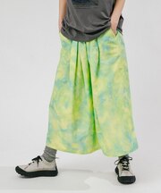 『UR TECH』ナイロンタッサーワイドパンツ