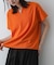 キーネックミラノリブTシャツ