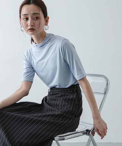 ソフトハイネックTシャツ(半袖)
