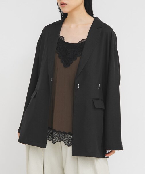 リネンライクホックジャケット