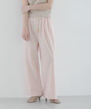 ストライプセミワイドイージーパンツ