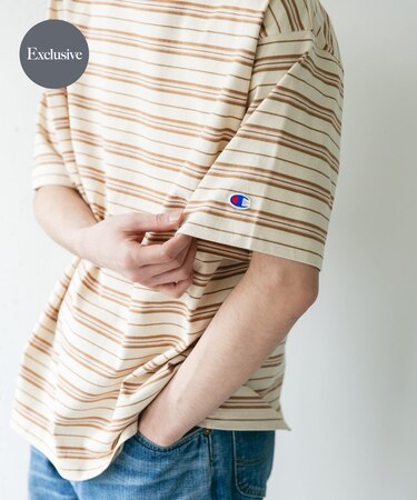 『別注』CHAMPION×DOORS　BORDER T-SHIRTS