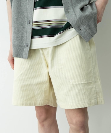 コーデュロイイージーバギーショートパンツ