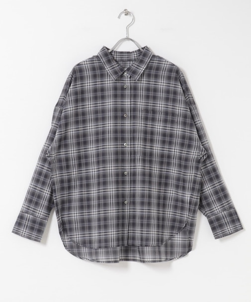 チェックシアーシャツ