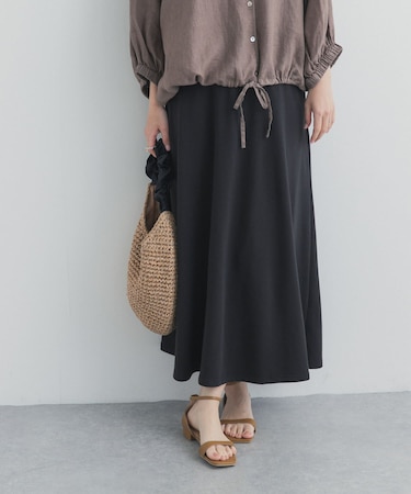 モダールコットン裏毛イージースカート