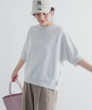 モダールコットン裏毛ドルマンプルオーバー