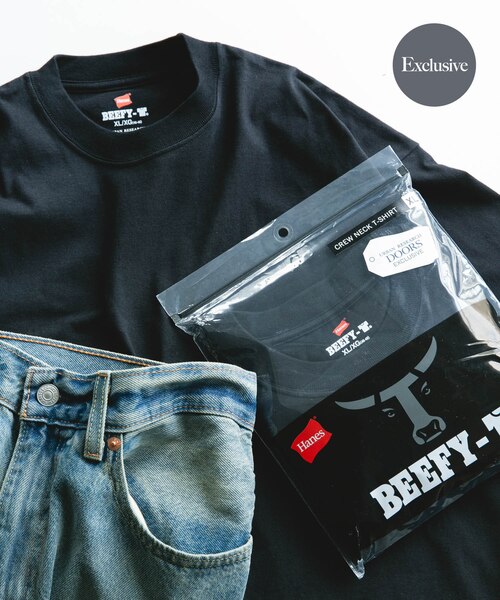 別注』HANES×DOORS BEEFY-T DOORS FIT SHORT-SLEEVE｜アーバンリサーチ