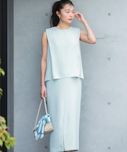 バックメタルポイントストレートワンピース