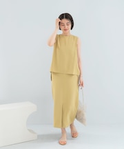 バックメタルポイントストレートワンピース