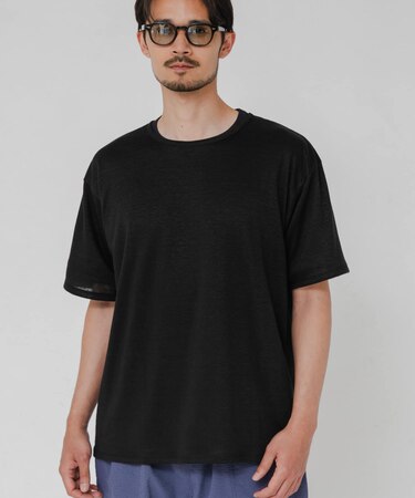 LINEN NARROW TRIM T-SHIRTS