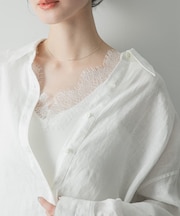 スカラップレースタンクトップ