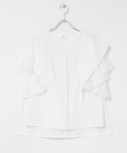 ELENDEEK MESH LAYERED SLEEVE BLOUSE