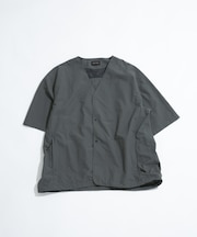 『UR TECH』ナイロンタッサーベースボールシャツ
