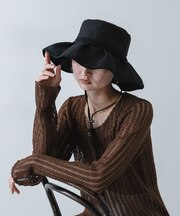 ジュートライクフリルハット
