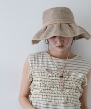ジュートライクフリルハット