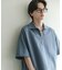 ダンボールポンチハーフジップショートスリーブTシャツ