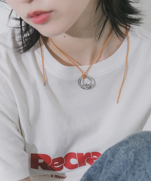 メタルトップカラーコードチョーカーネックレス