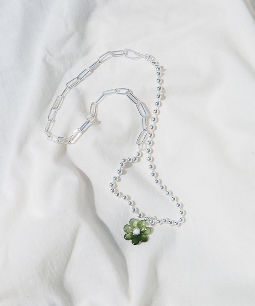 カラーフラワーマルチWAYネックレス