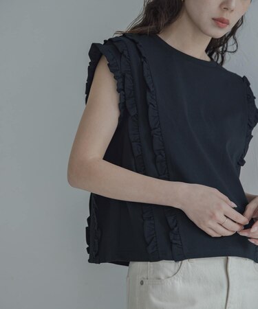 ミニフリルフレンチTシャツ