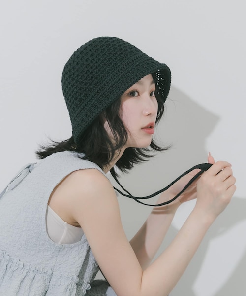 シモーネワイルド ボンネット 帽子 ブラック visitfor購入 シモーネワイルド ボンネット 帽子 ブラック visitfor購入 サーモ