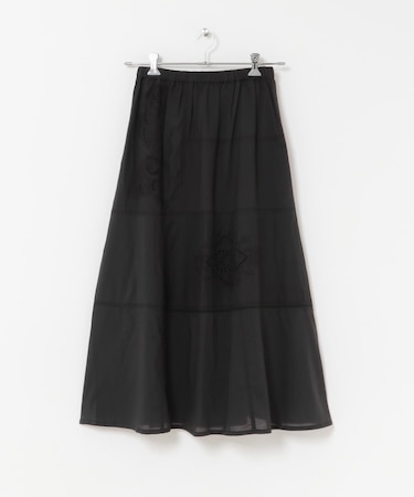 パッチワーク刺繍スカート