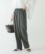 『3サイズ展開』ポプリンイージーテーパードパンツ