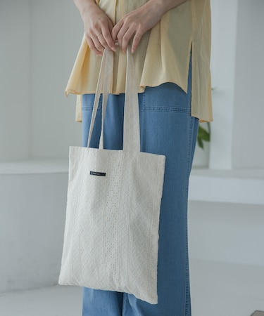 コットンレーストートバッグ