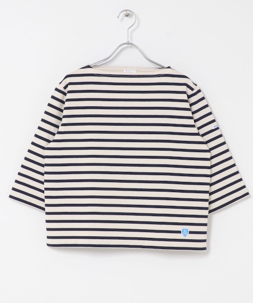 ORCIVAL　SHORT LENGTH BOAT NECK PULLOVER