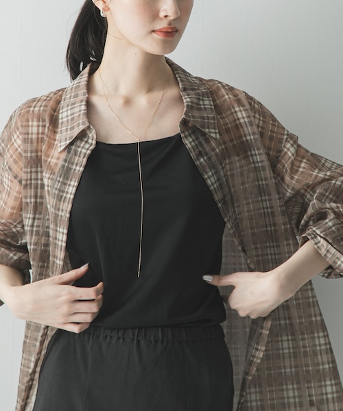 【BROWN】シアーチェックオーバーシャツ シアーチェックオーバーシャツ｜アーバンリサーチの通販｜&mall