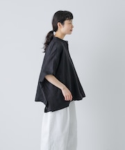リネンスクエアケープシャツ