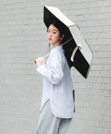 Wpc.　バイカラーパイピング日傘