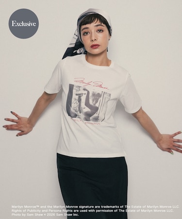 『別注』MARILYNMONROE×SENSE OF PLACE　グラフィックTシャツ