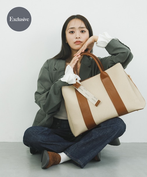 『別注』AJUGA.×RODE SKO　ロゴリボン付ビッグトート